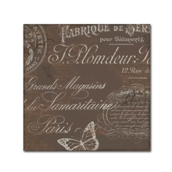 Color Bakery 'Bon Mots II' Canvas Art, 18x18, Trademark Fine Art, Mfr#: ALI4076-C1818GG